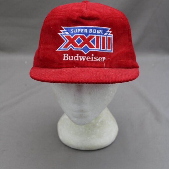 Vintage Budweiser Hat - Superbowl 23 Corduroy - Adult Snapback - Picture 3 of 8